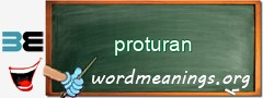 WordMeaning blackboard for proturan